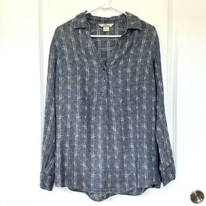 Men’s Bob Timberlake Linen Blend Print Top